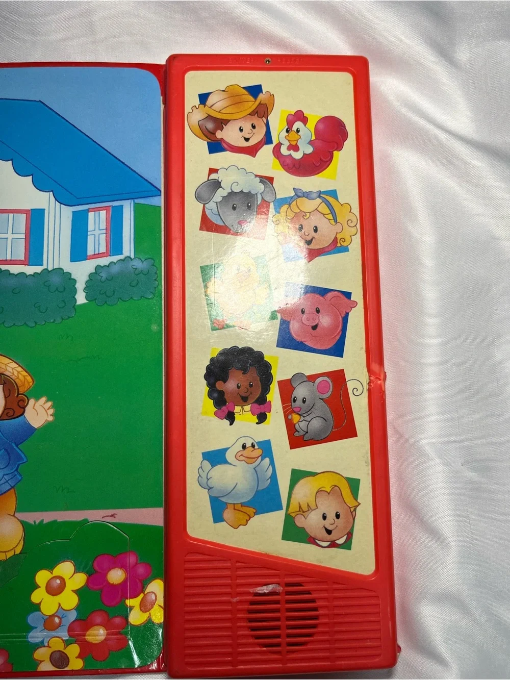 Vintage 1998 Fisher Price Little People On The Farm Lift &‎ Listen Book Rare